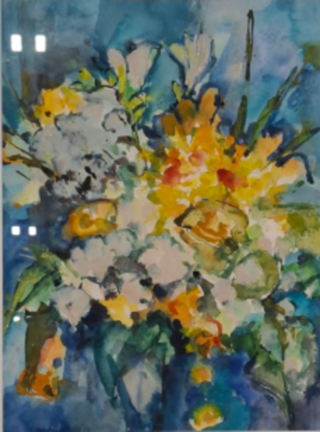 Aquarel, Maya Wildevuur, Boeket, 1990
